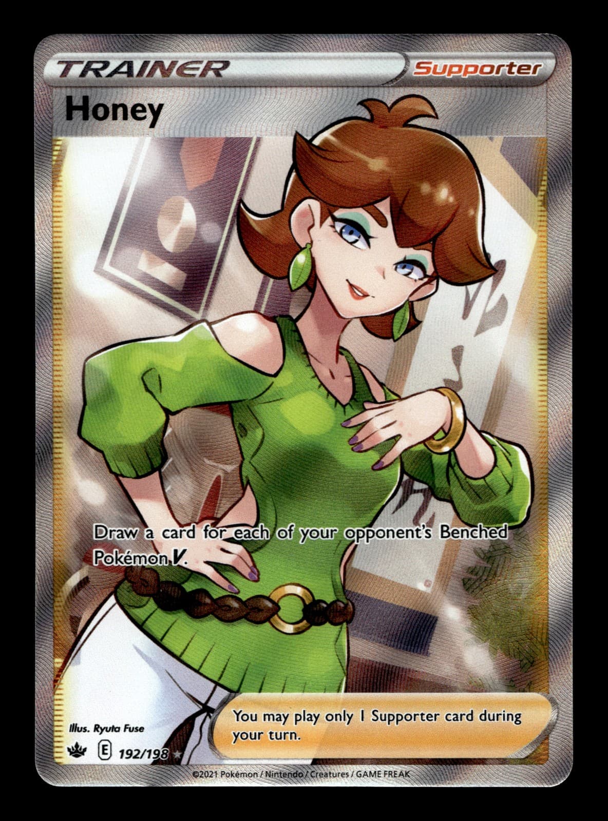 Honey Full Art 192/198 Holofoil SWSH06: Chilling Reign Ultra Rare Pokemon TCG