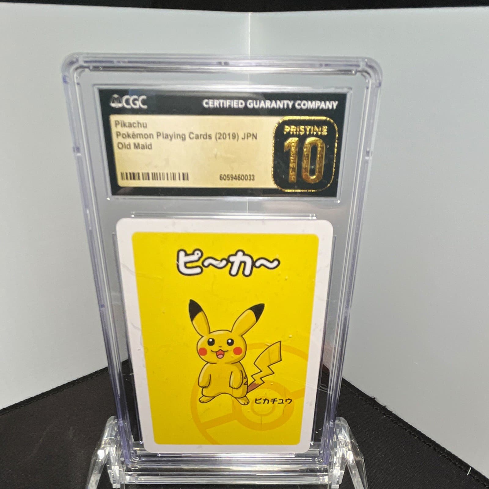 Pokemon Playing Cards - CGC Pristine 10 Pikachu Old Maid JP 2019