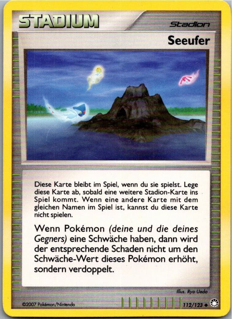 Pokemon Seeufer 112/123 Geheimnisvolle Schätze Deutsch 2007 Karte