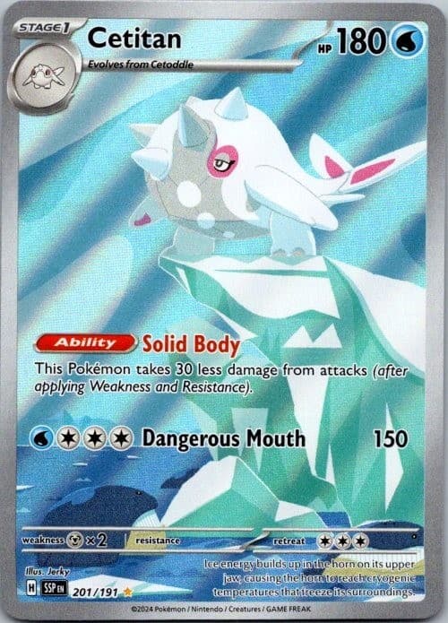 Cetitan 201/191 Surging Sparks Illustration Rare Pokemon TCG SV08 NM