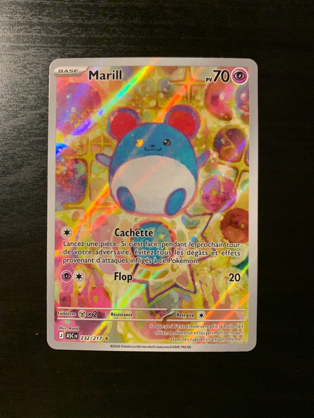 Carte Pokémon : Marill 232/217 Héros Transcendants Français NEUF