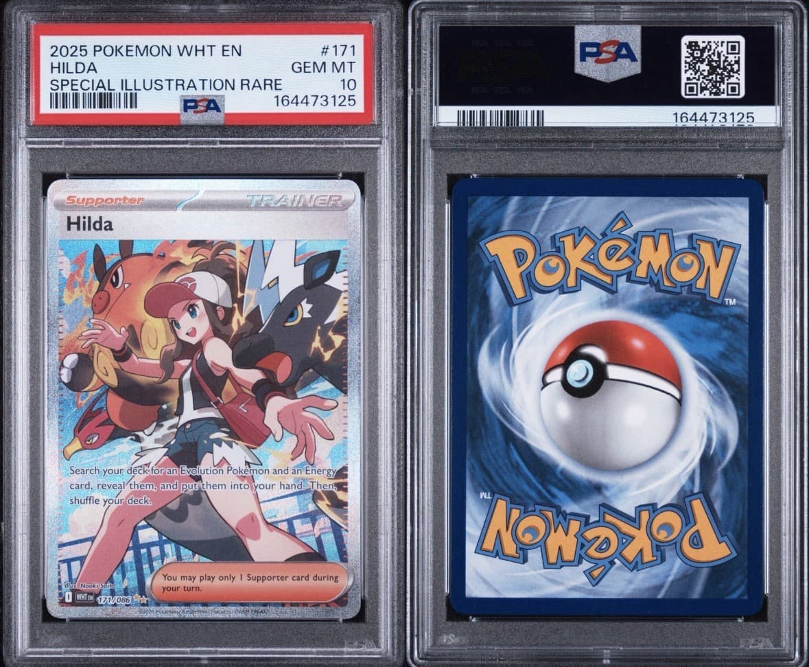 2025 POKEMON WHT EN-WHITE FLARE SPECIAL ILLUSTRATION RARE #171 HILDA PSA 10