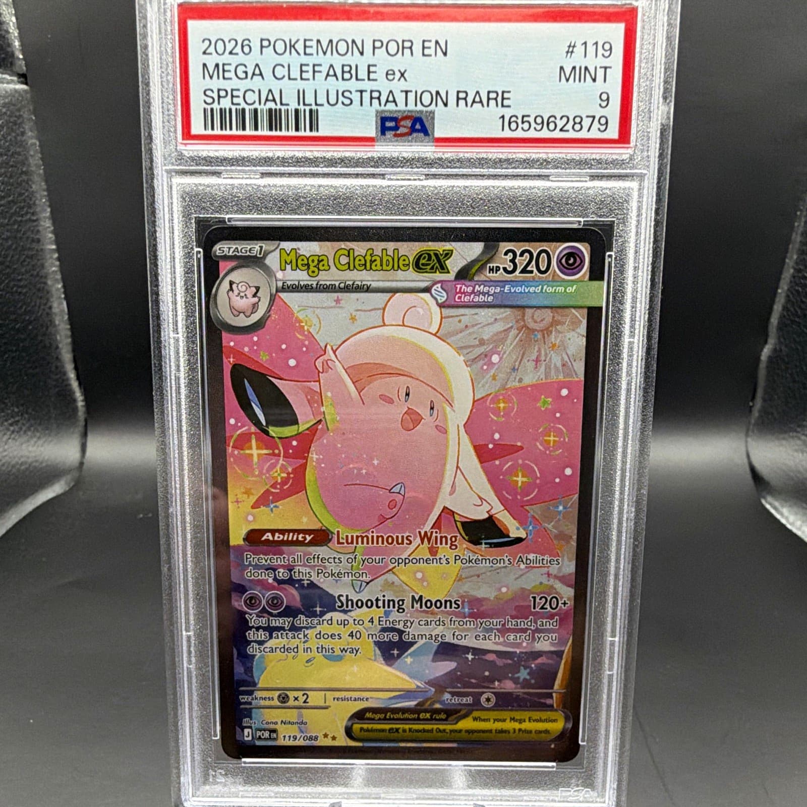Pokémon TCG Mega Clefable ex 119/088 Me03 Holo SIR ENG 2026 PSA 9