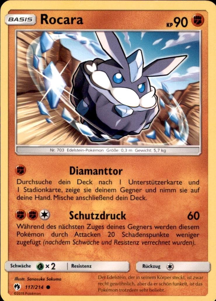Pokemon 117/214 Rocara - Echo des Donners - Deutsch