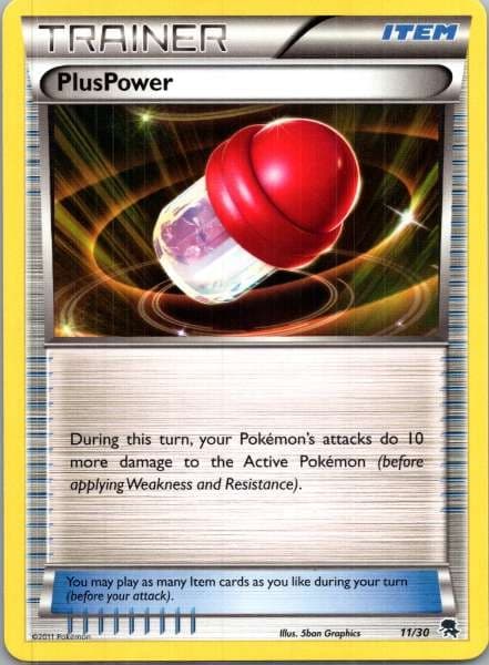 PlusPower 11/30 BW Trainer Kit: Excadrill & Zoroark Common NM Pokemon TCG