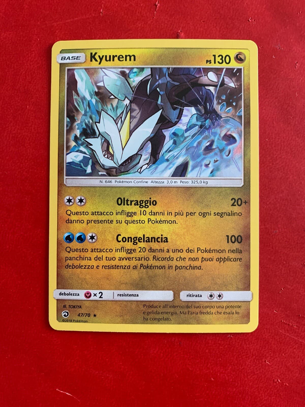Lotto Carte Pokemon KYUREM 47/70 Rara Holo Foil Trionfo dei Draghi SM75 ITA