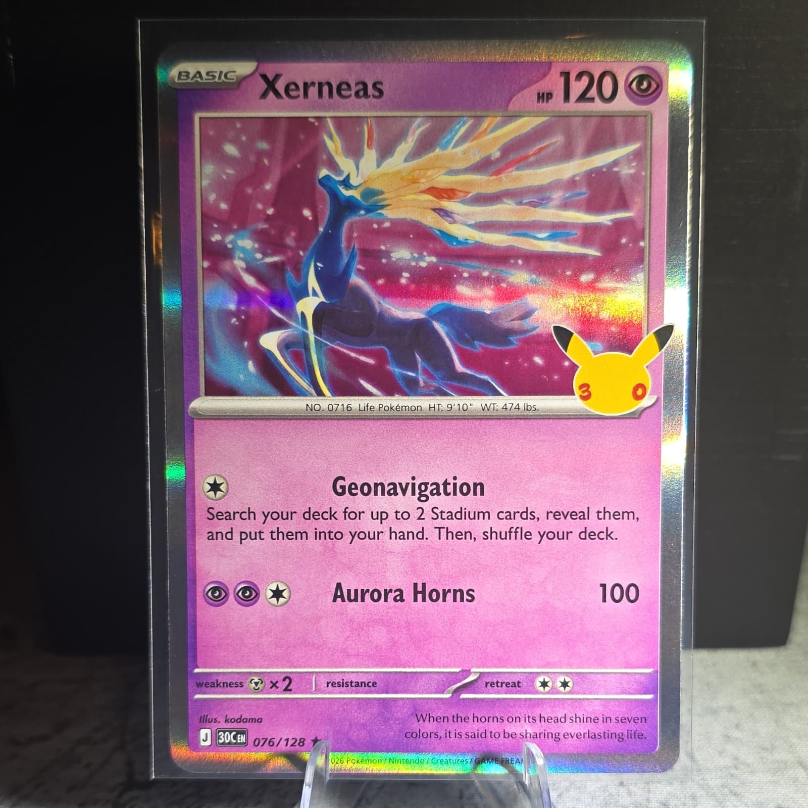 The Pokémon Company Xerneas 76 30th Celebration