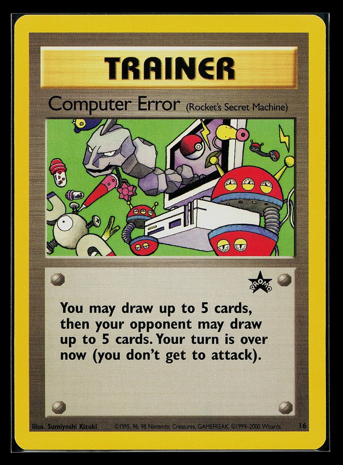 Pokemon Card - Computer Error (Rocket's Secret Machine) WoTC Black Star Promo 16