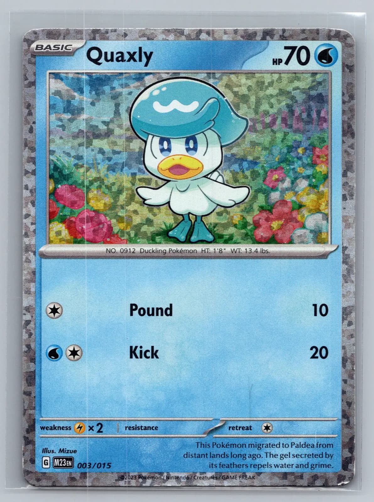 Quaxly #3/15 McDonald's Collection 2023 Pokemon TCG