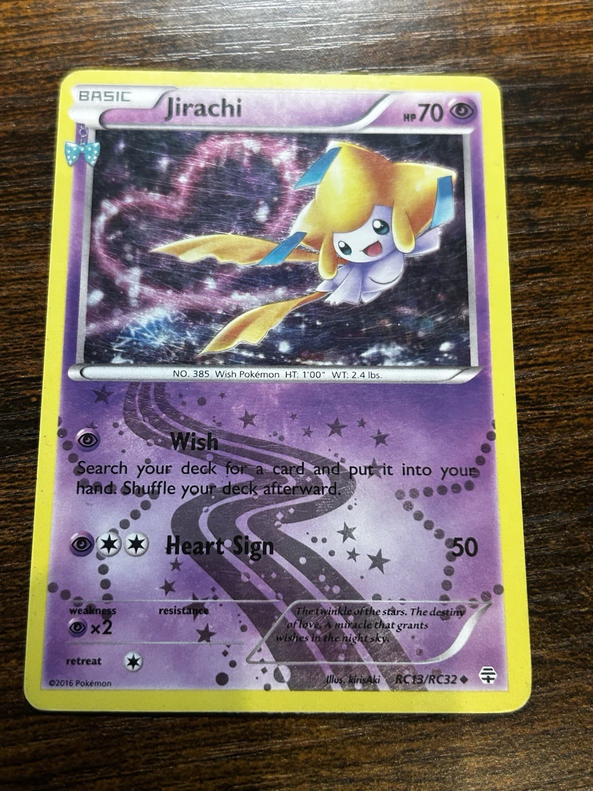 Jirachi RC13/RC32 Uncommon Generations Pokemon Holo Moderately Played