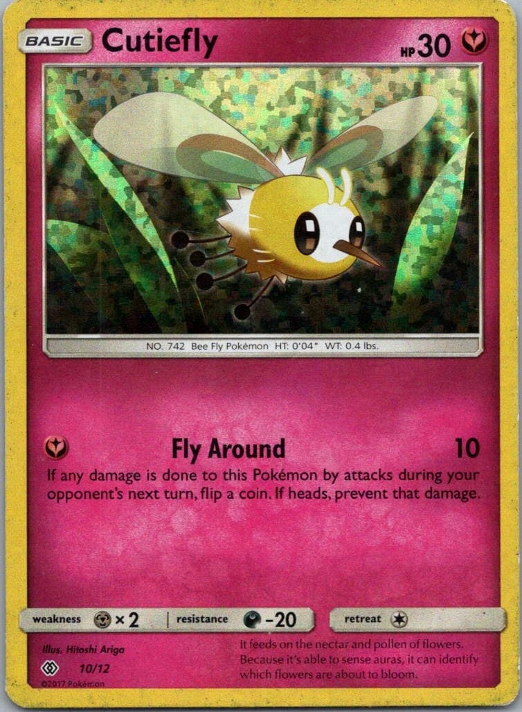 Pokemon TCG Cutiefly 10/12 McDonalds Collection 2017 Holo MP
