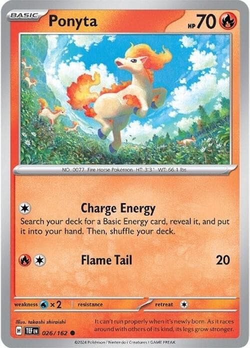 Ponyta - Normal Pokemon Scarlet & Violet Temporal Forces (026/162)