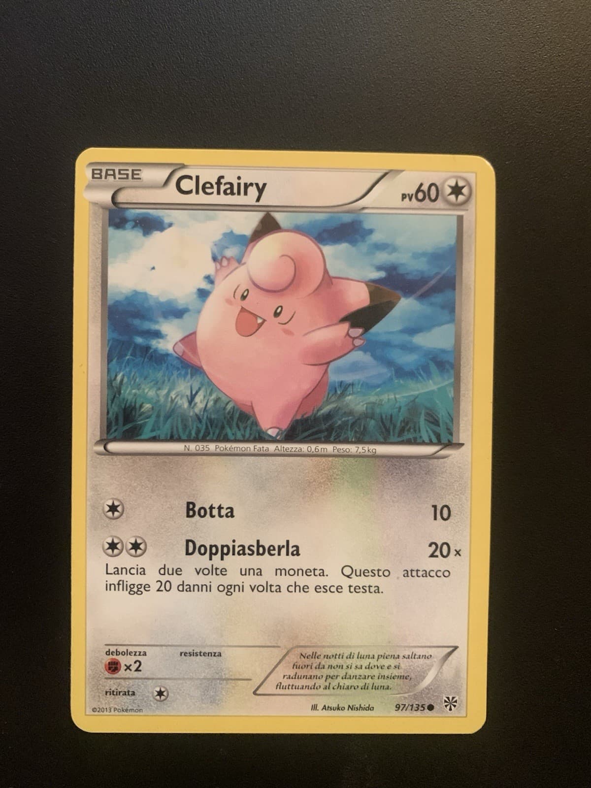 Carta Pokemon 97/135 Clefairy Uragano Plasma Ita Italiano