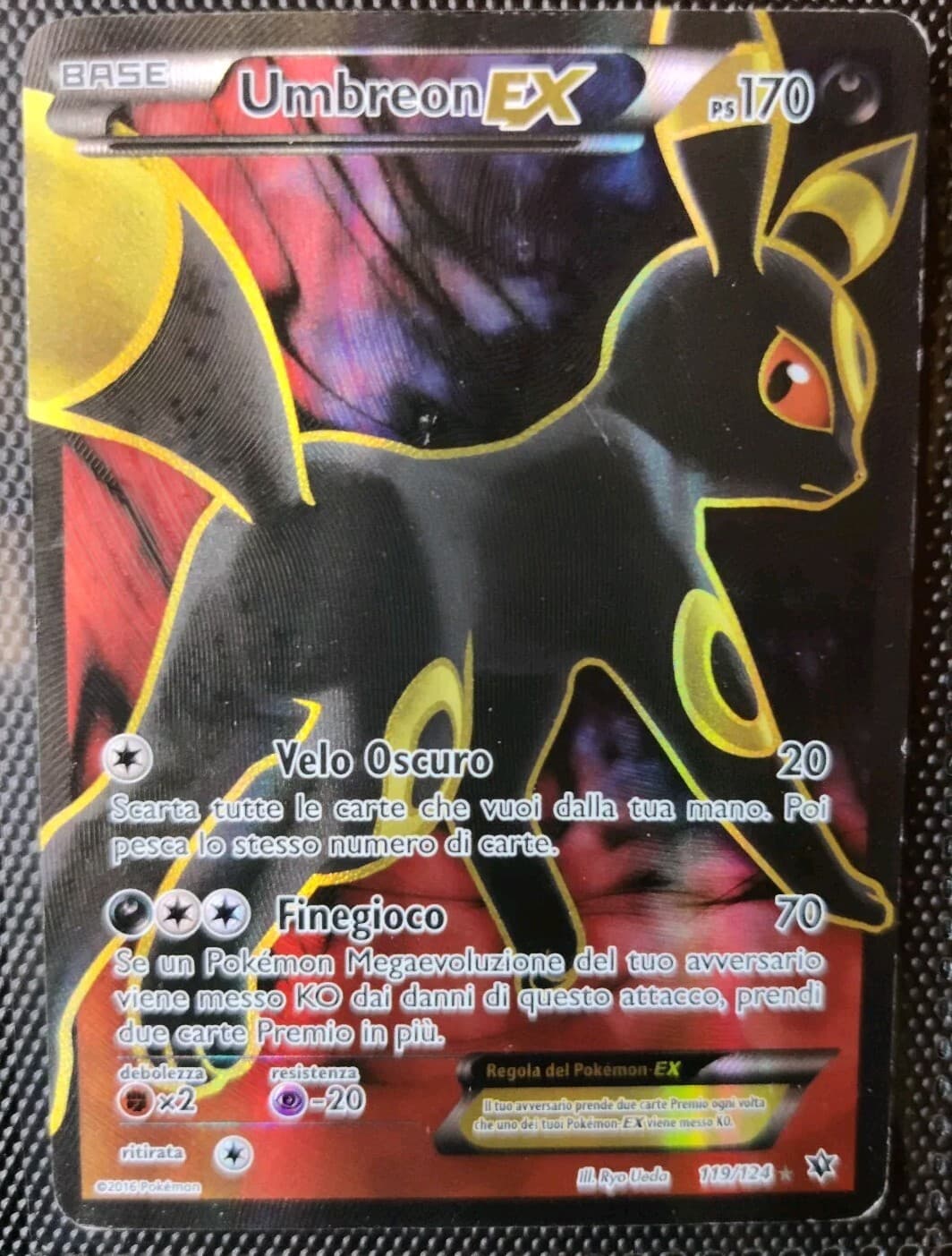 Carta Pokémon - Umbreon EX 119/124 Destini Incrociati - FullArt ITA very Good