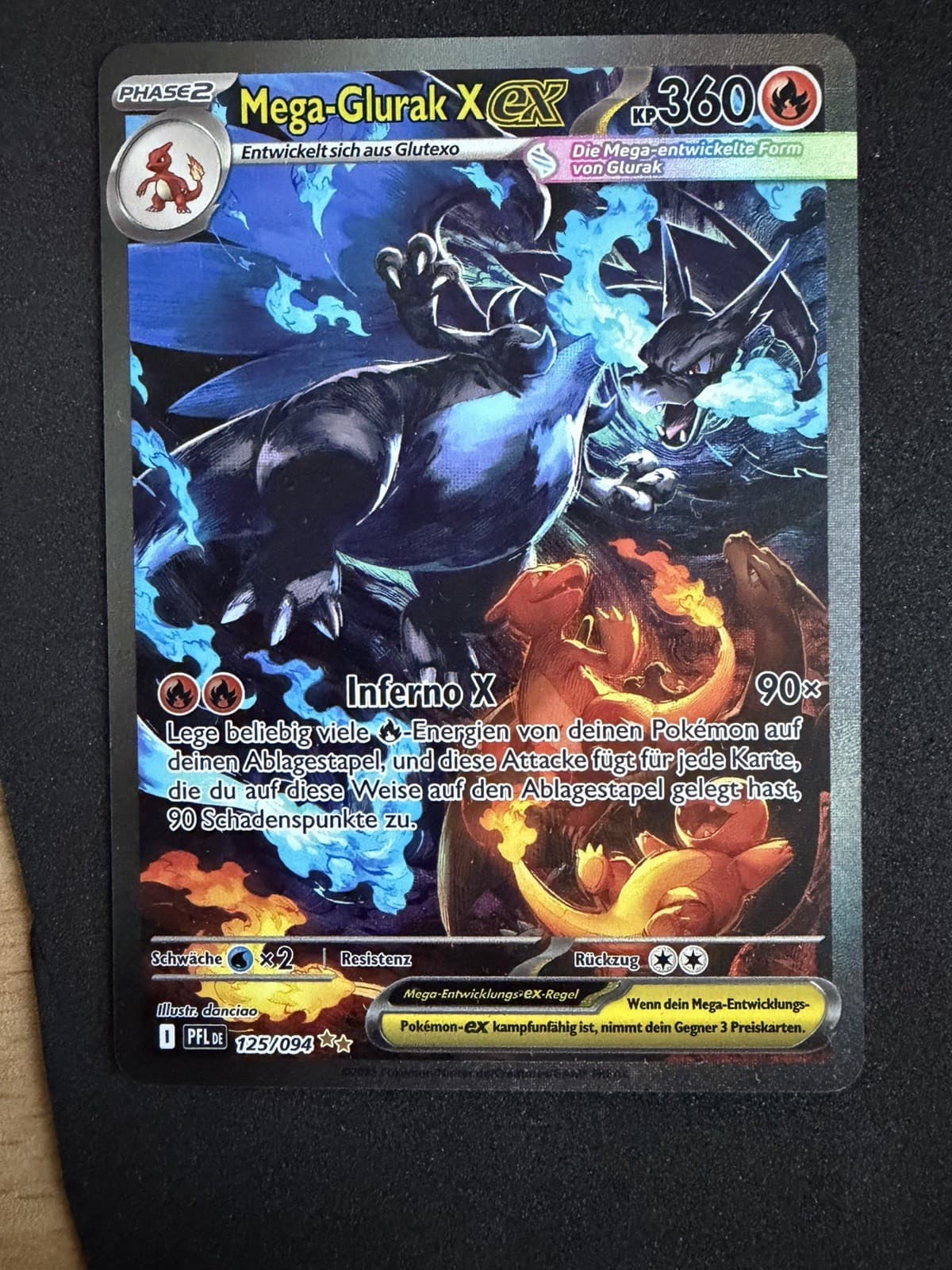 Mega Glurak x Ex PFL 125 Special Illustration Rare  Pokémon Fatale Flammen