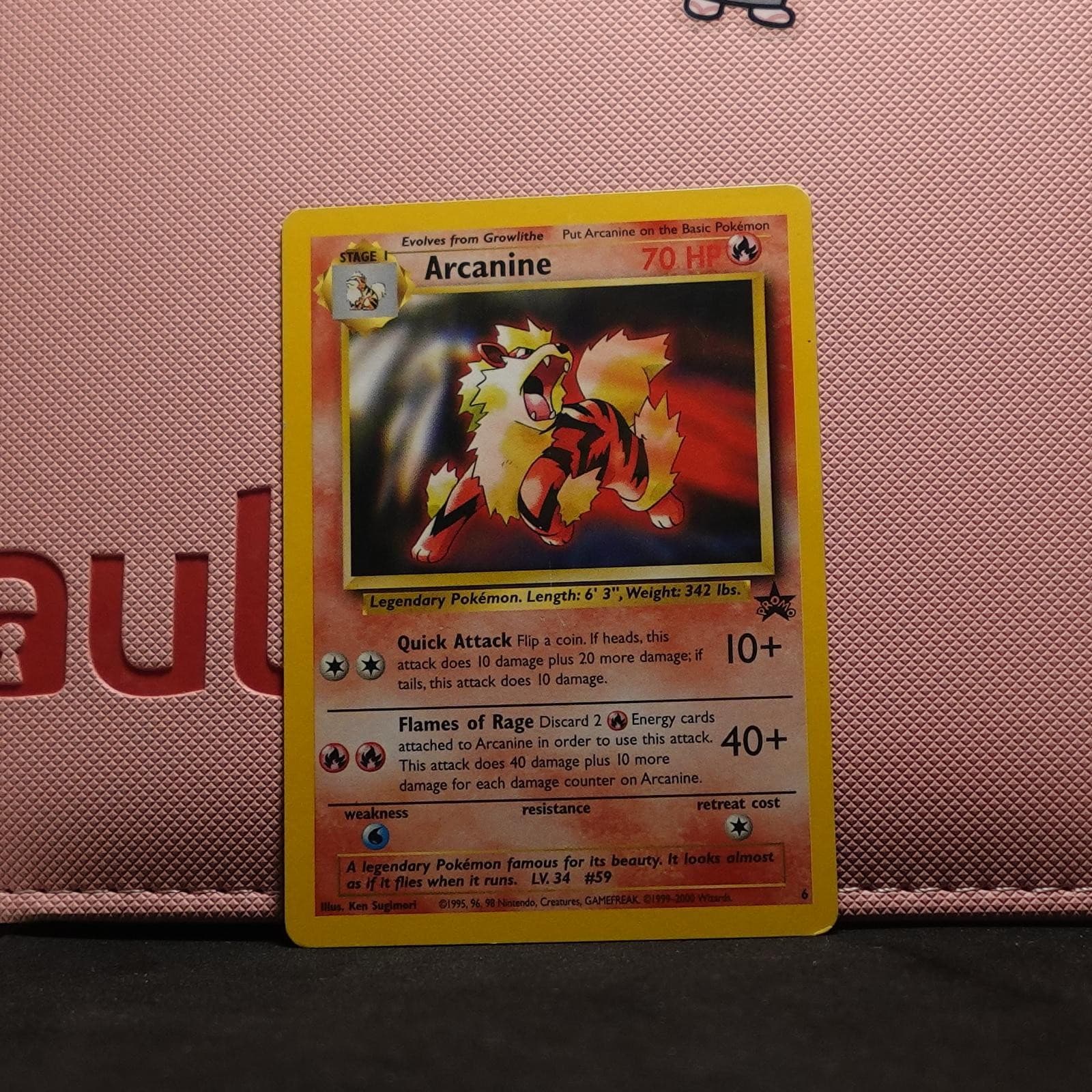 Arcanine 6 Promo Wizards Black Star Promos Pokemon Moderately Played