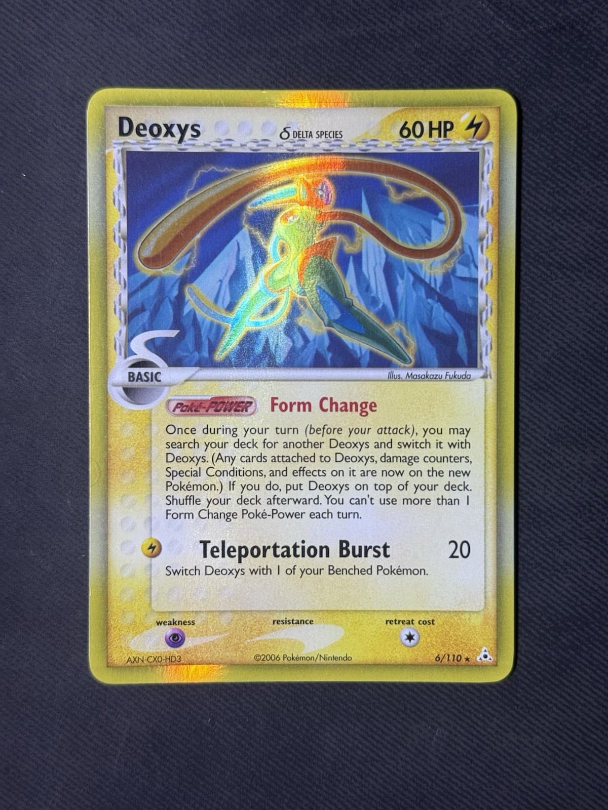 Deoxys (Speed Forme) EX Holon Phantoms 6/110 Holo Rare Pokemon TCG - CLEAN VLP