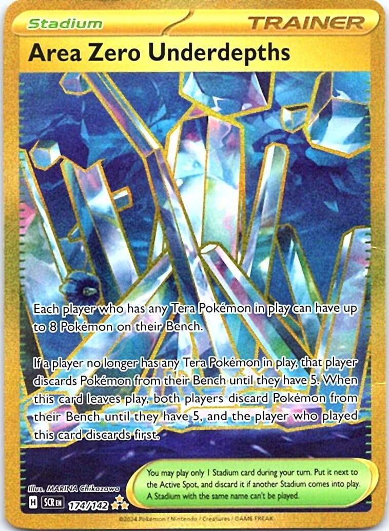 AREA ZERO UNDERDEPTHS 174/142 HR STELLAR CROWN POKEMON HOLO NM