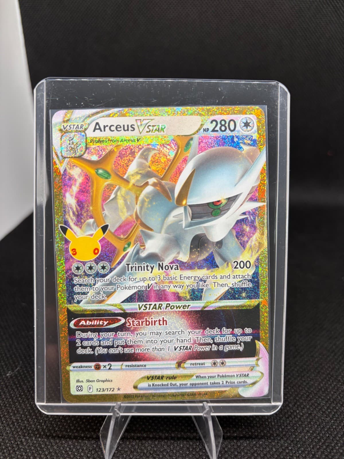 ARCEUS VSTAR 123/172 HOLO ME: 30TH CELEBRATION CLASSIC COLLECTION POKEMON NM