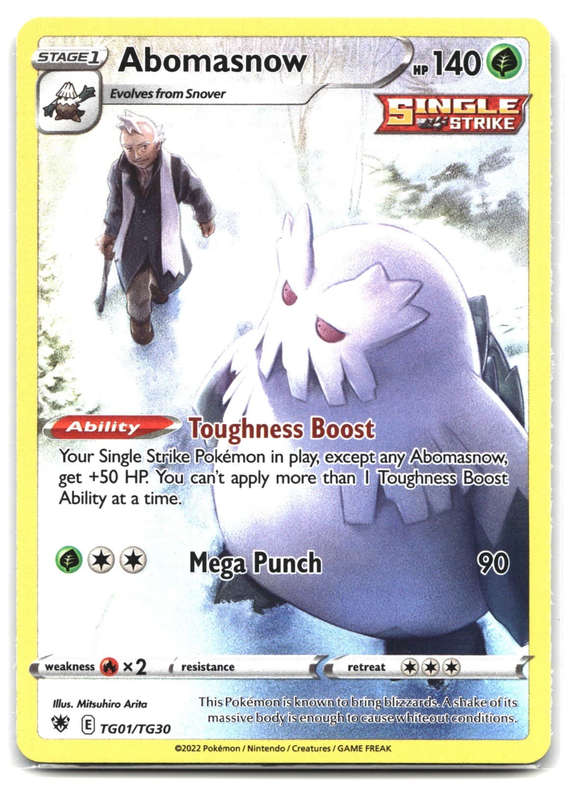 Abomasnow Pokemon SWSH10: Astral Radiance Trainer Gallery TG01/TG30 Holo NM