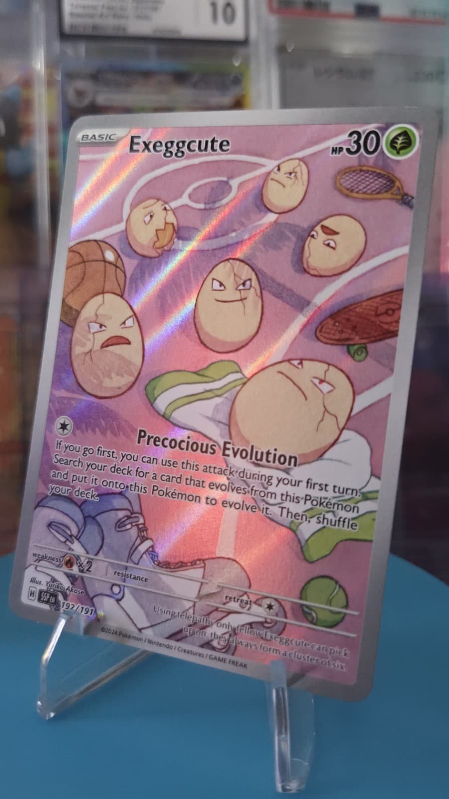 Pokemon TCG Exeggcute 192/191 Surging Sparks IR Full Art Holo