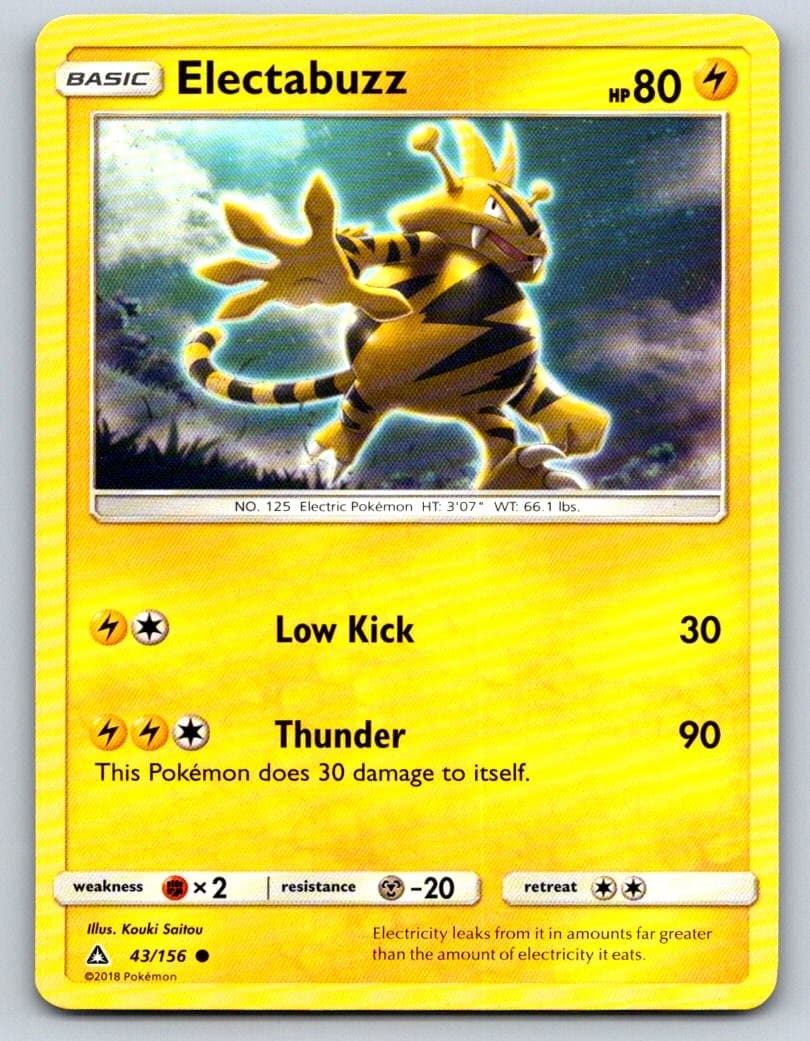 Electabuzz 43/156 Common Ultra Prism Pokemon Near Mint