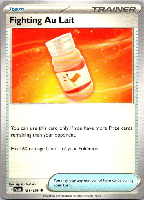 Fighting Au Lait 181/193 Uncommon Paldea Evolved Pokemon Near Mint