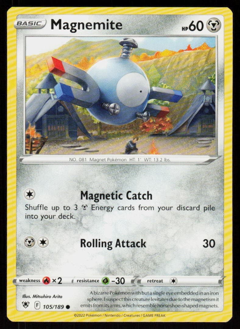Magnemite 105/189 Common Astral Radiance Pokemon Lightly Played