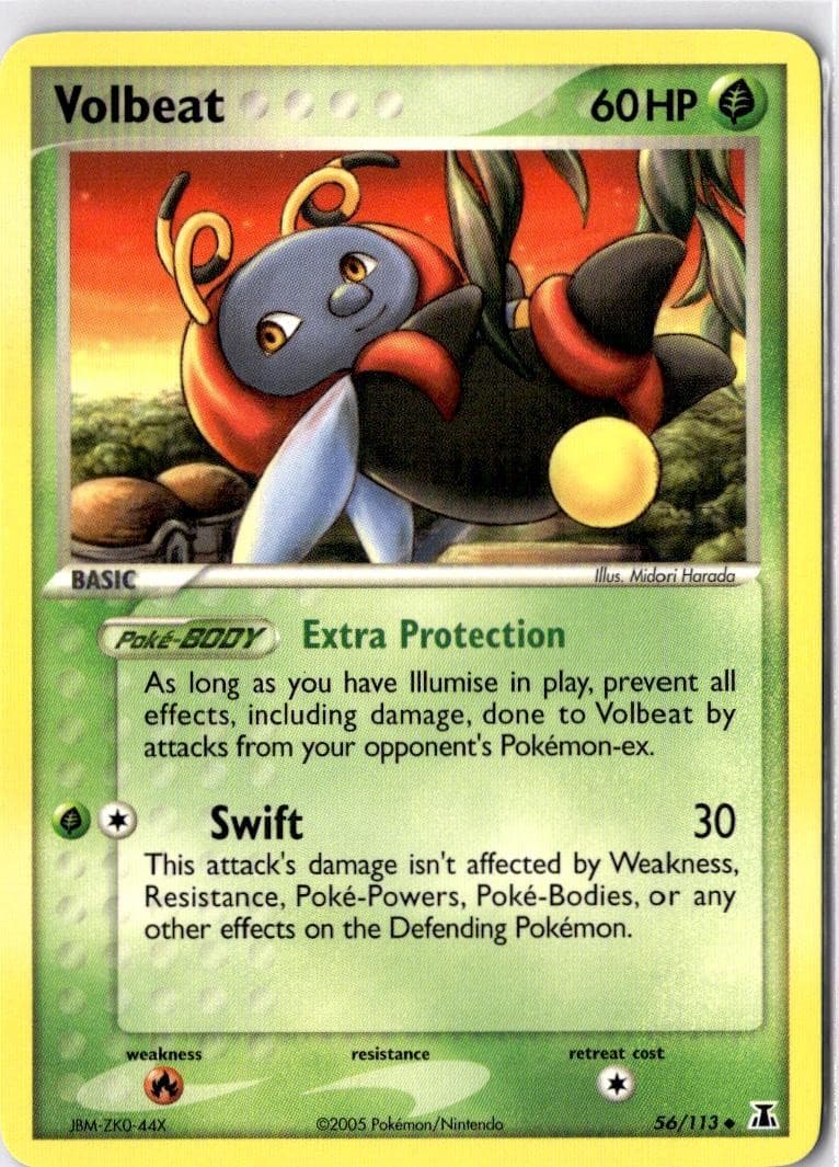 Volbeat 56/113 UC Delta Species Pokemon