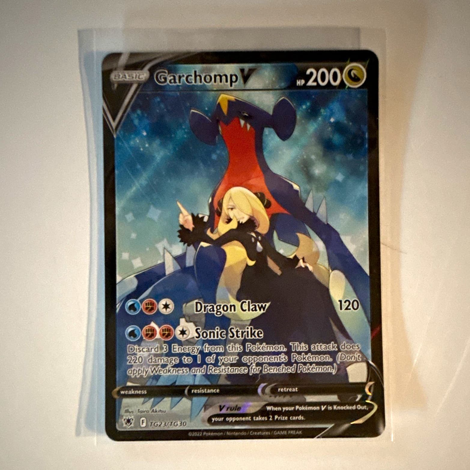 Garchomp V Trainer Gallery Holo Astral Radiance TG23/TG30 Lightly Played