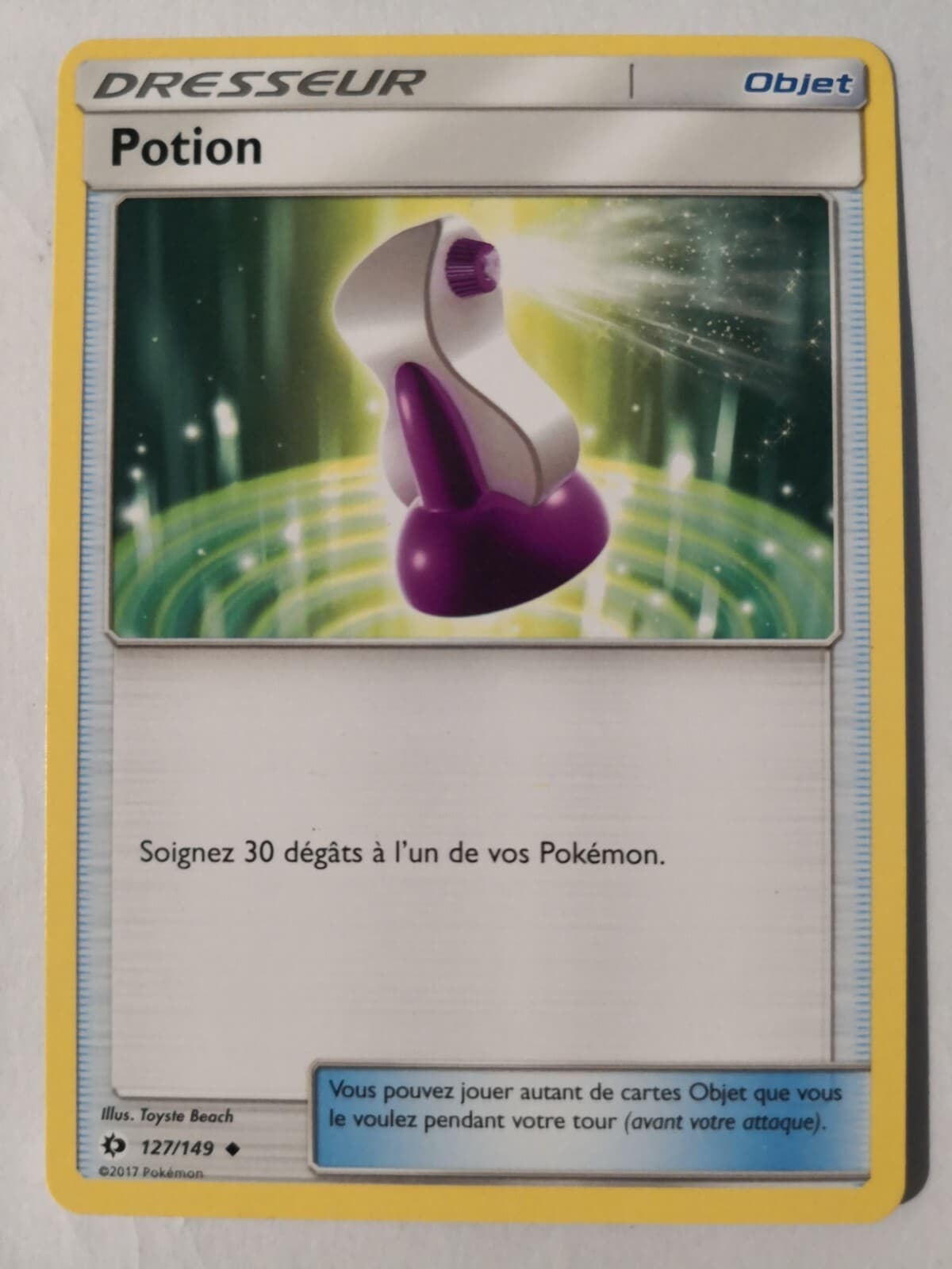 Carte Pokémon - Potion 127/149 - SL01:Soleil et Lune
