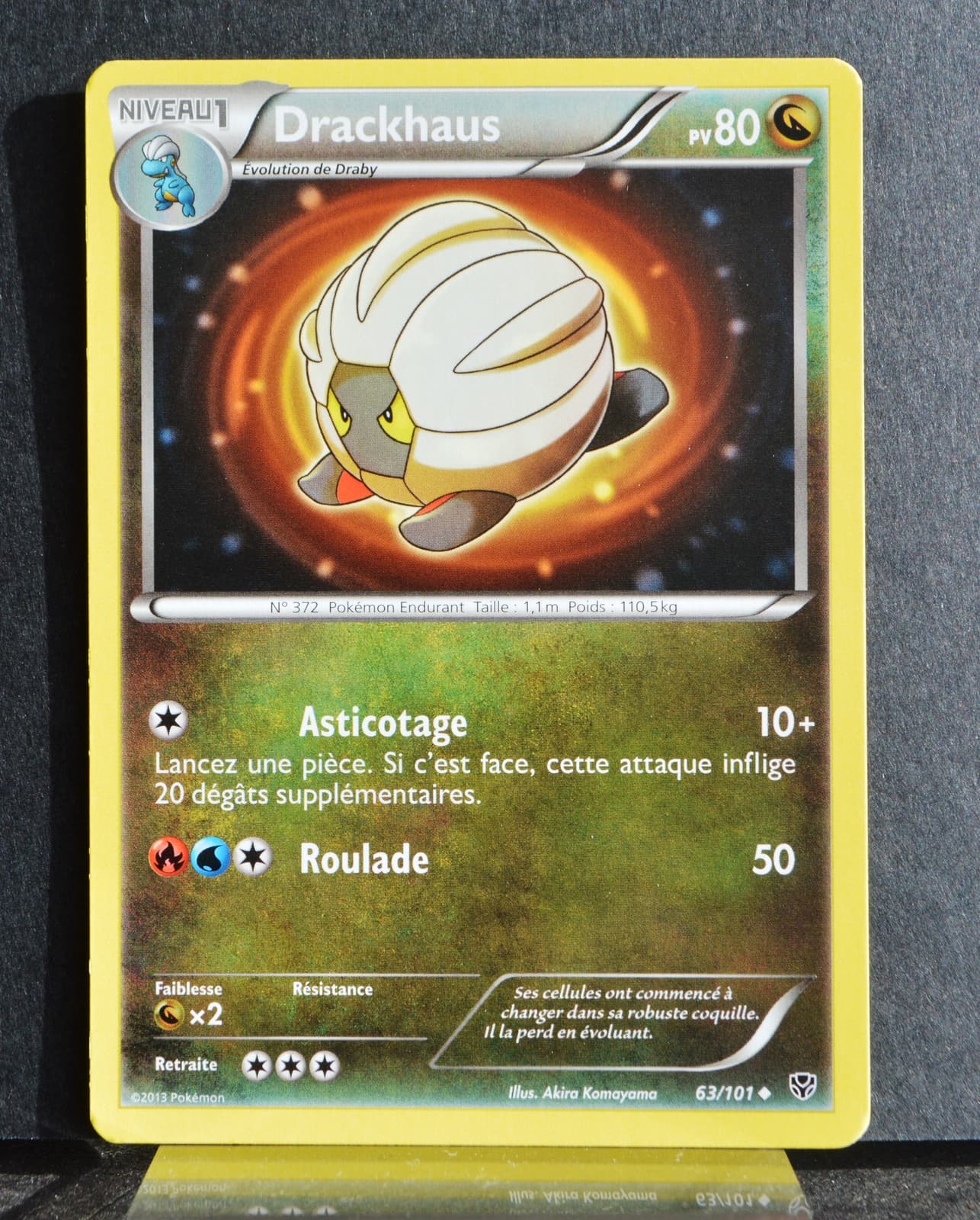 carte Pokémon 63/101 Drackhaus 80 PV BW Explosion Plasma NEUF FR