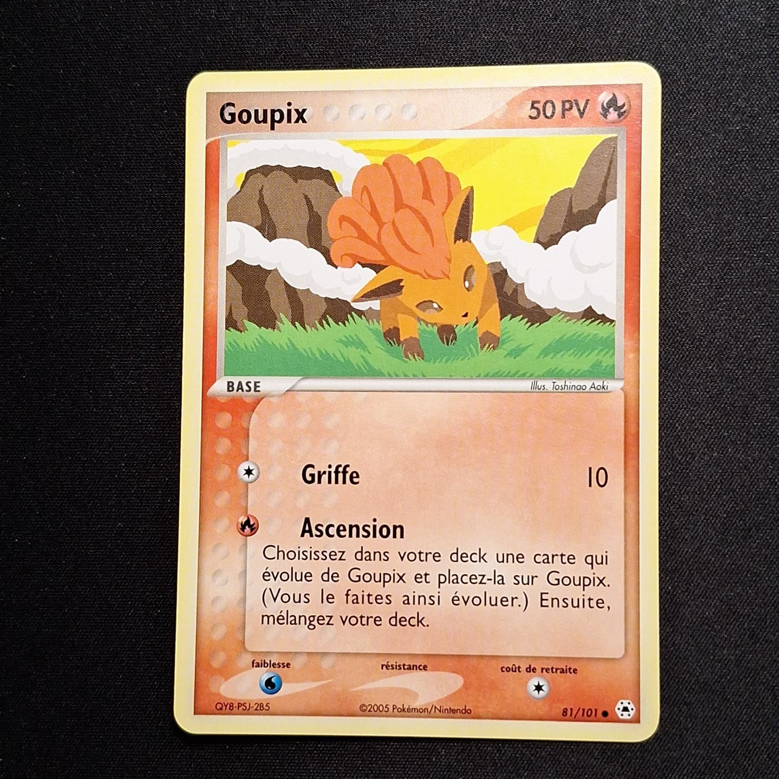 Goupix 81/101 EX Légendes Oubliées Carte Pokemon FR