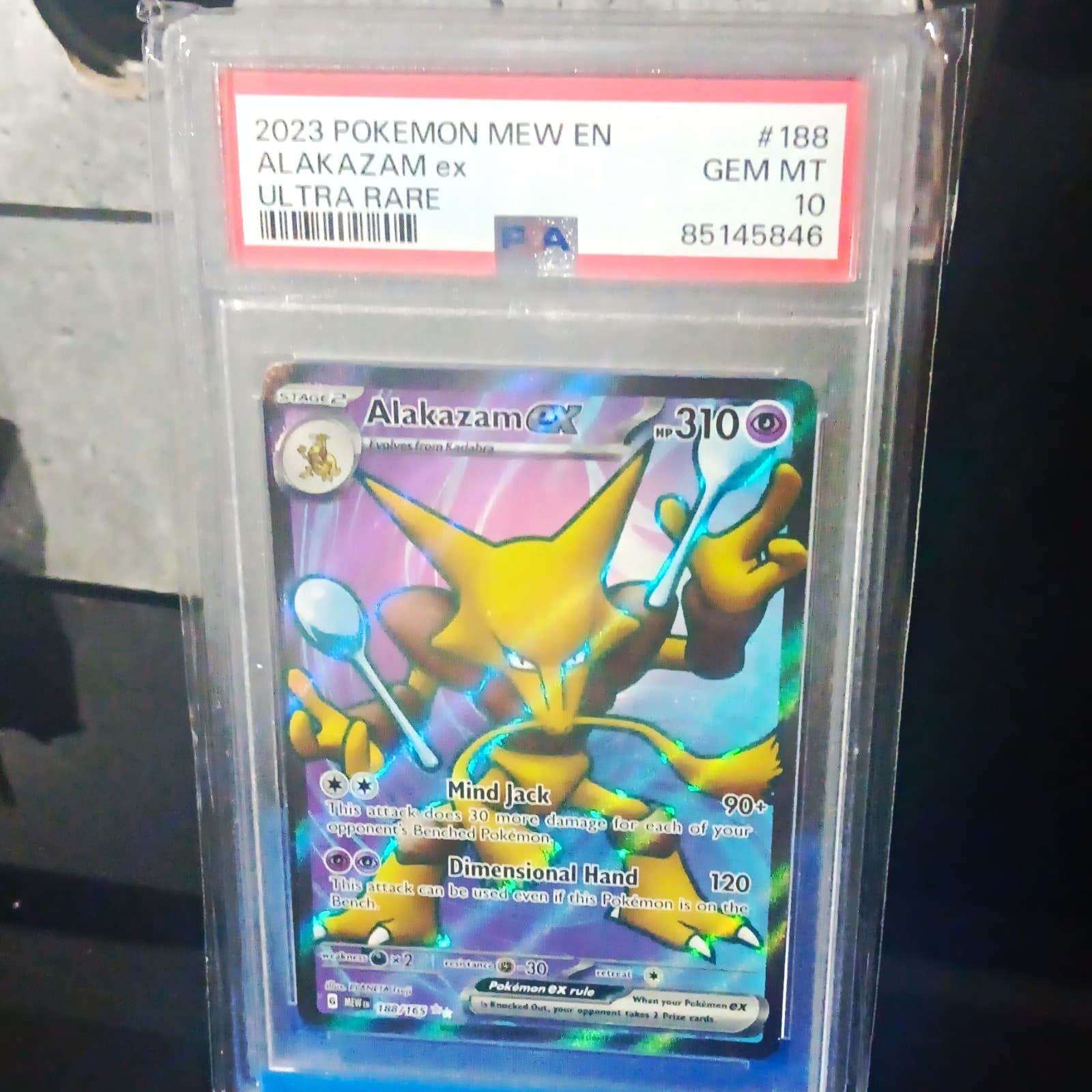 The Pokemon Company Alakazam ex Sv Scarlet & Violet 151 188/165 UR Holo PSA 10