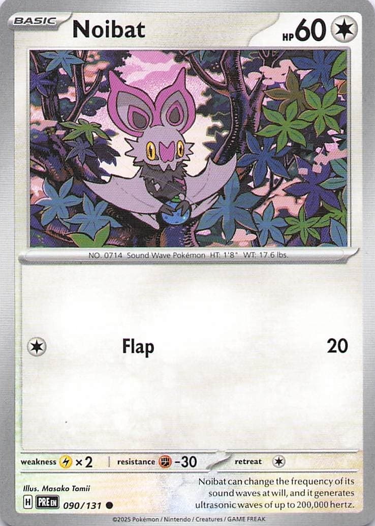 Pokemon Card - Noibat - (090/131 - Prismatic Evolutions)
