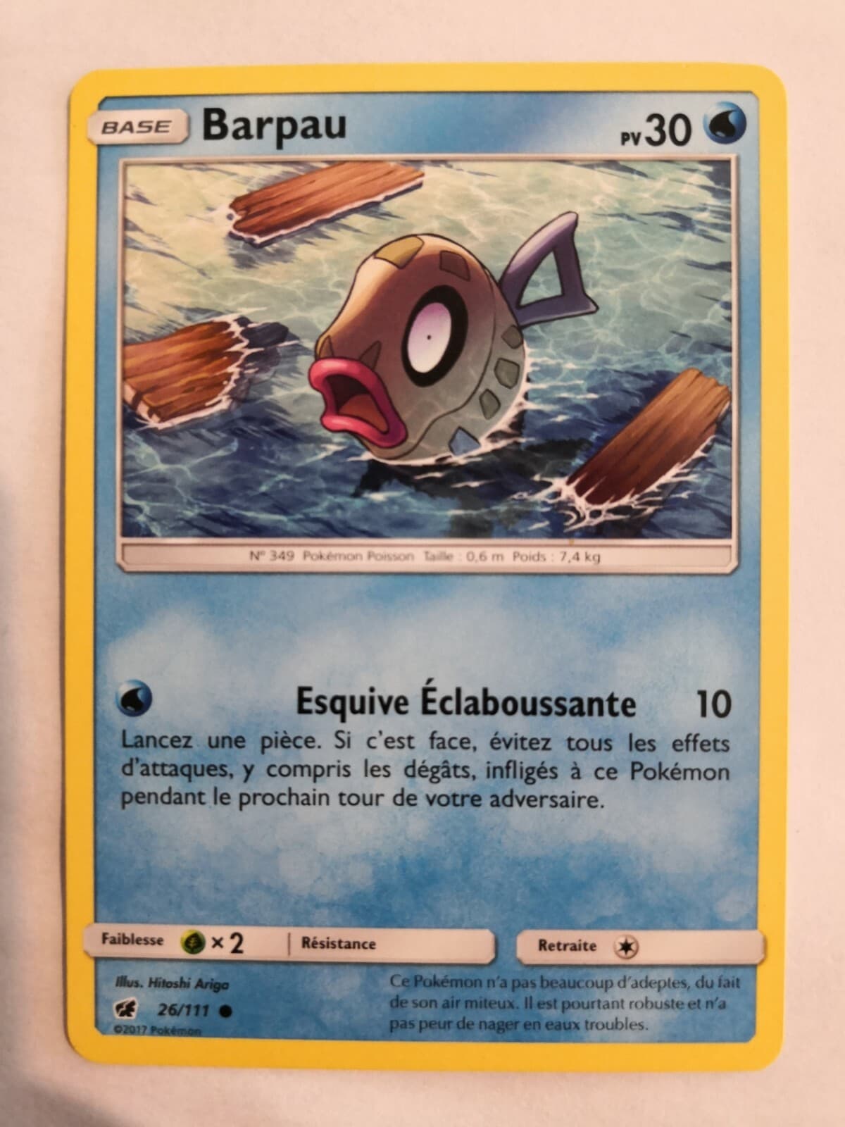 Carte Pokemon - Barpau 26/111 - SL04 : Invasion Carmin