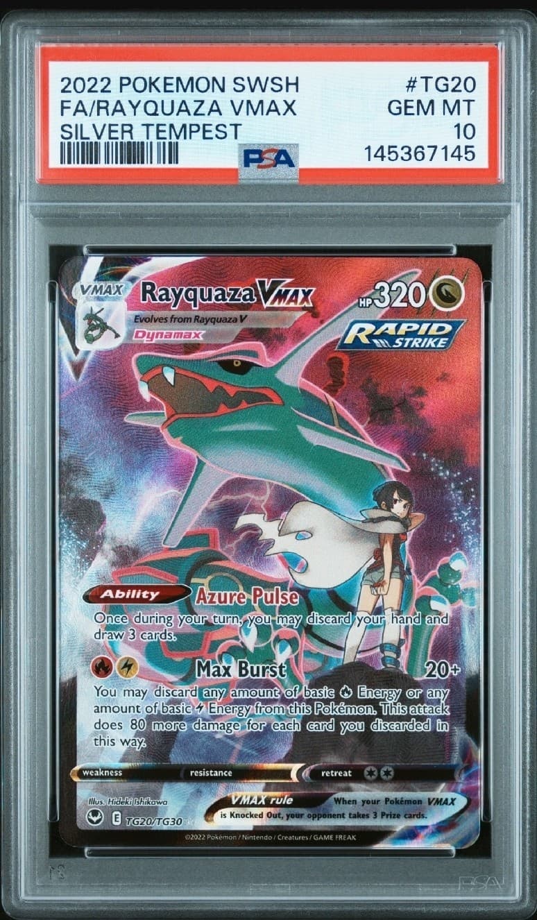 Pokemon 2022 Silver Tempest Rayquaza VMAX TG20/TG30 PSA 10 GEM MINT 💎