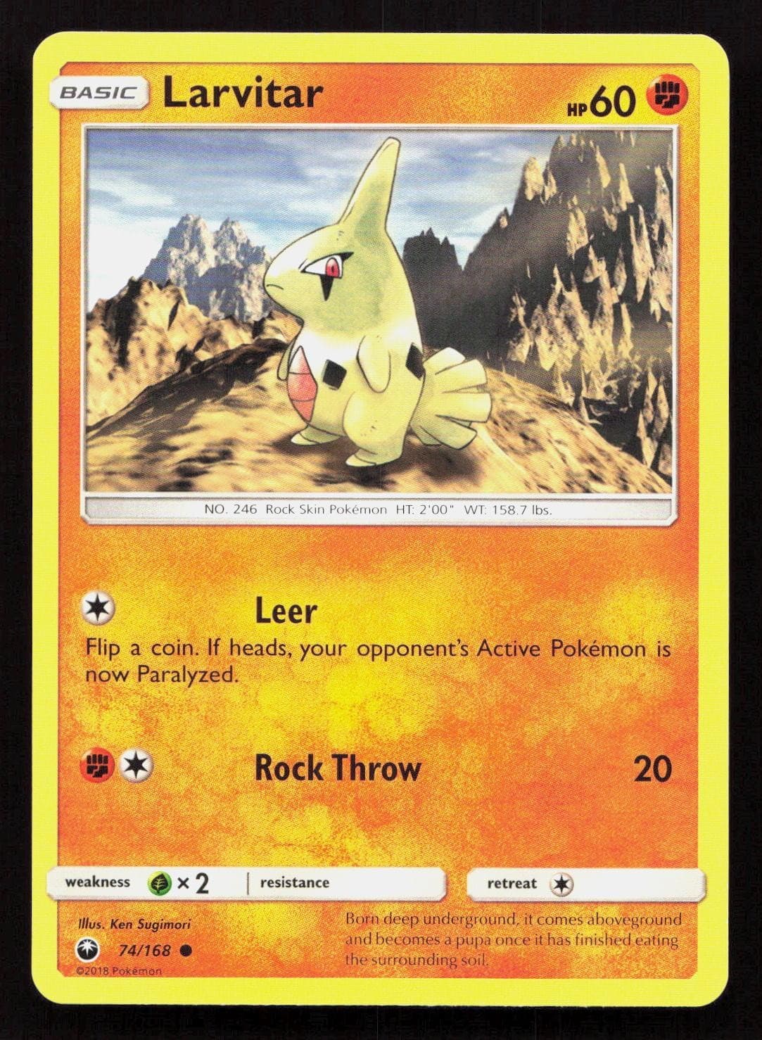 LARVITAR 74/168 Pokemon CELESTIAL STORM