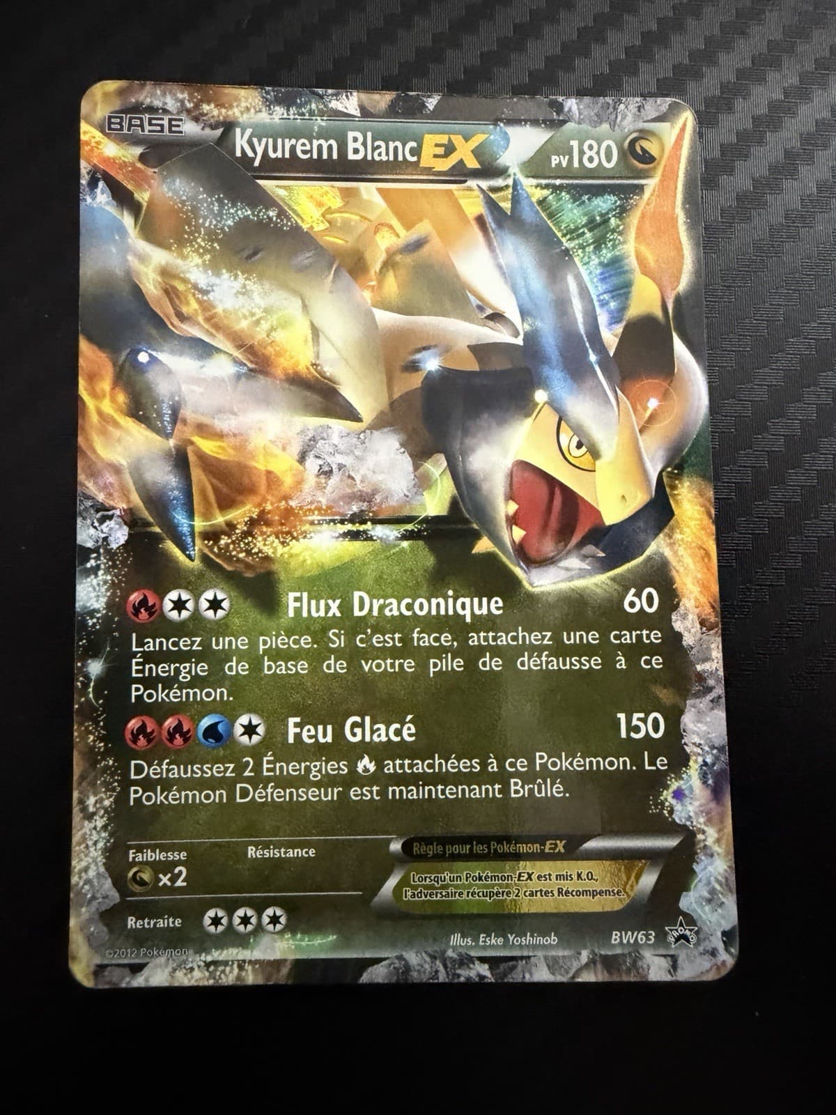 KYUREM BLANC EX - POKÉMON BW63 PROMO NOIR & BLANC FR