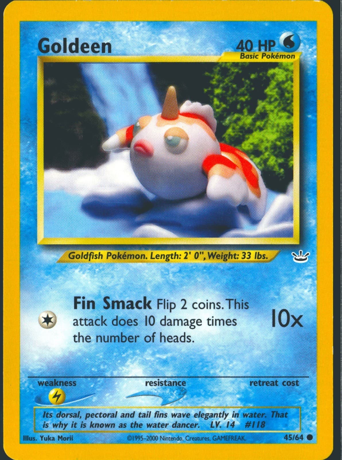 Goldeen 45/64 Common Neo Revelation Pokemon Unlimited Lightly Played