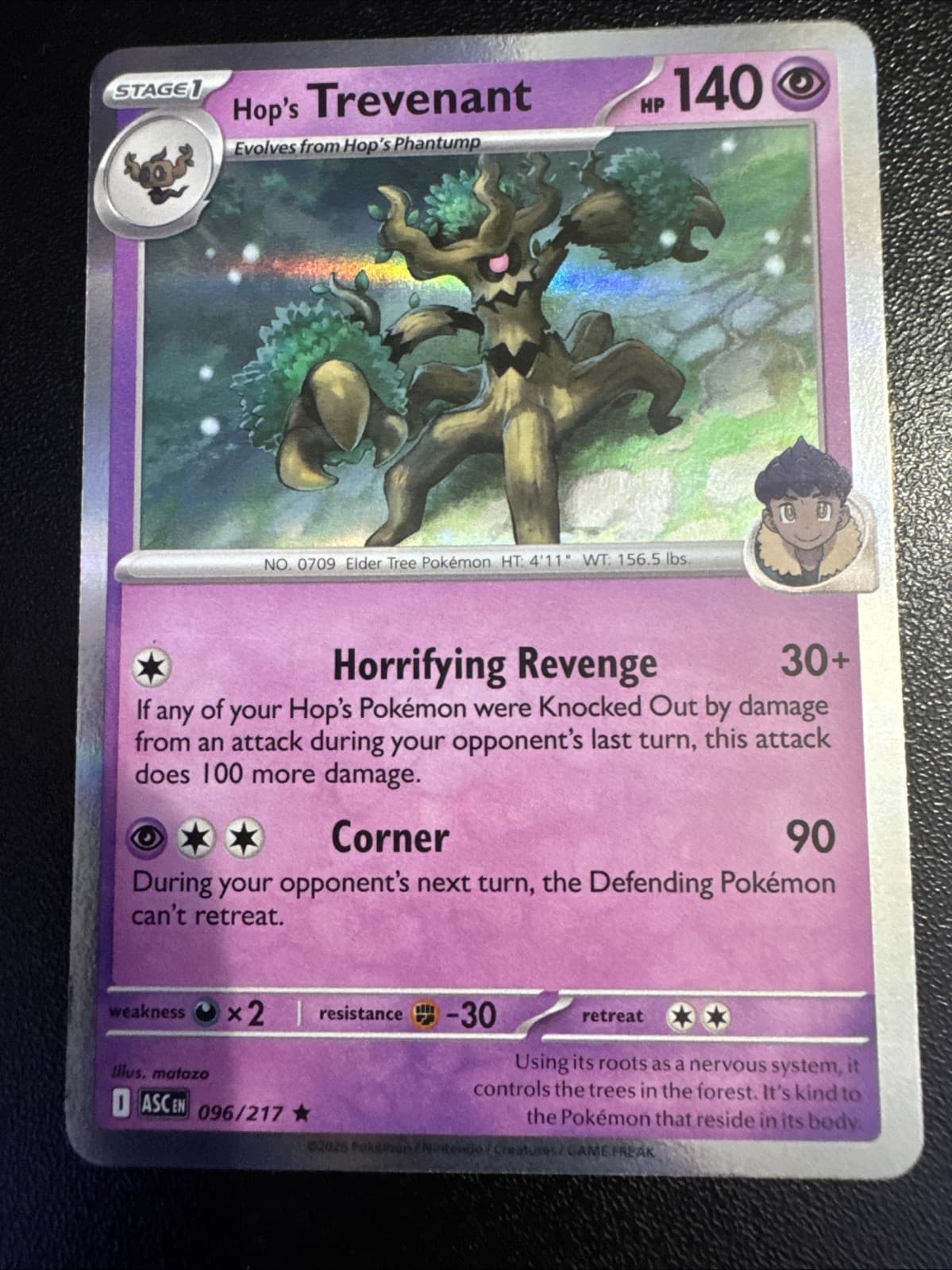 Hop's Trevenant 96/217 - Holo - Pokemon Ascended Heroes - Near Mint