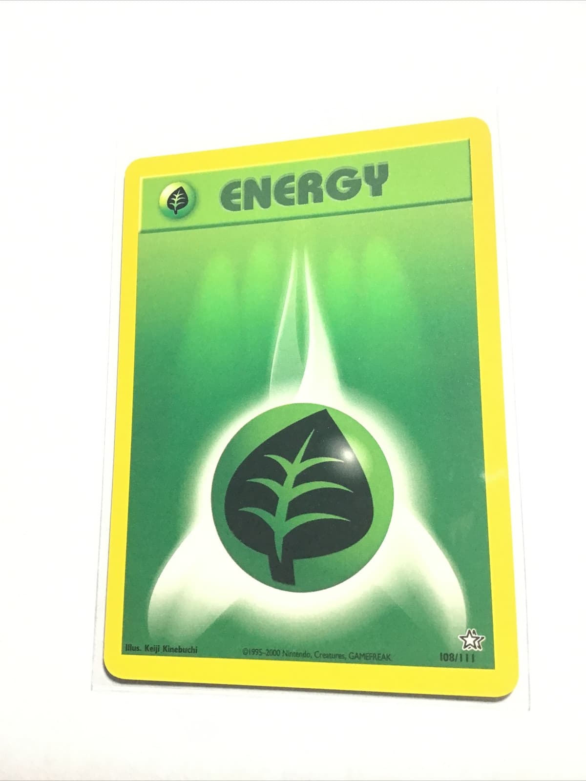 GRASS ENERGY - 108/111 - Neo Genesis - Pokemon Card - NM