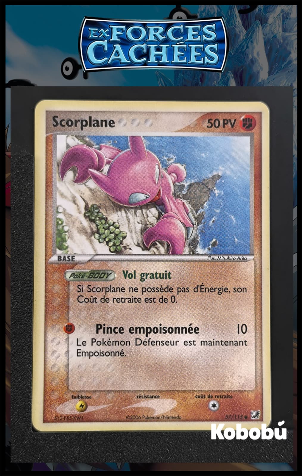 Carte Pokémon Scorplane 57/115 Ex Forces Cachées Bloc EX FR 2