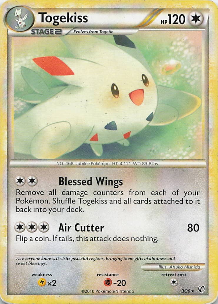 Togekiss Holo Rare Undaunted 9/90 NM
