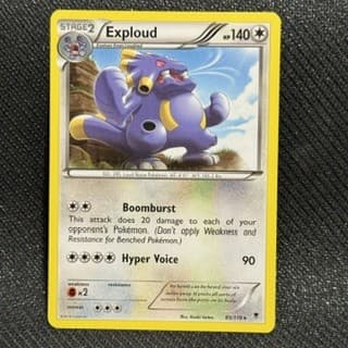 Exploud 85/119 Rare Phantom Forces Pokemon Lightly Played