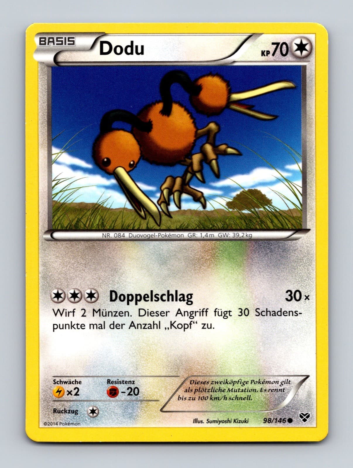 TCG Pokemon Karte Dodu XY 98/146 DE Sumiyoshi Kizuki XY Base Set