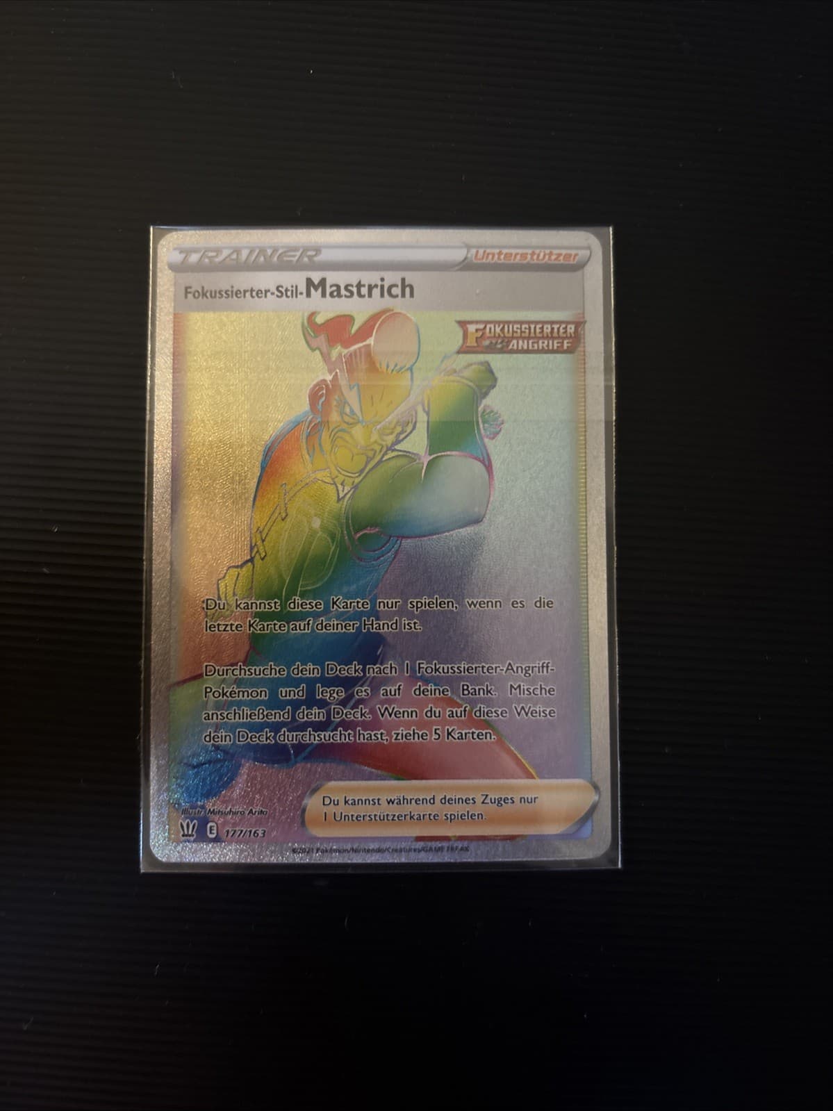 Pokemon Fokussierter-Stil-Mastrich Rainbow | Deutsch 177/163 Kampfstile | NM