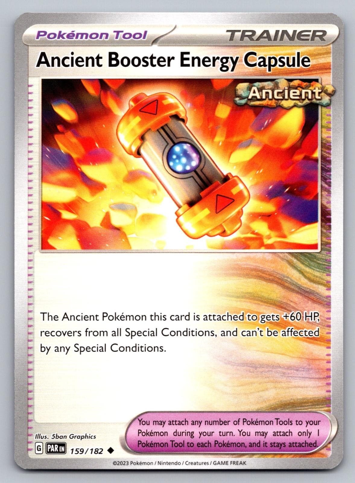 Ancient Booster Energy Capsule 159/182 Uncommon Paradox Rift Pokemon Near Mint