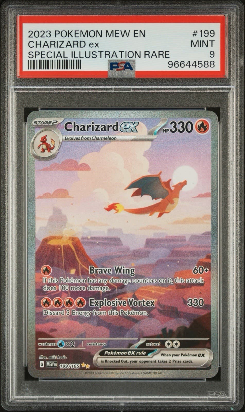 PSA 9 Charizard ex 199/165 SV 151 SIR Holo English