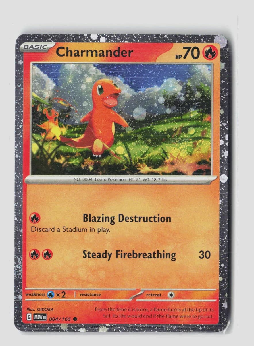 Pokemon 2023 Scarlet & Violet 151 Charmander #4/165 Cosmos Foil